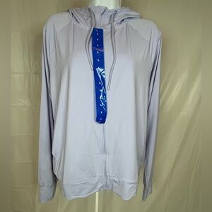 Mondetta Lightweight Zip Hoodie Large Light Purple Athletic NWT